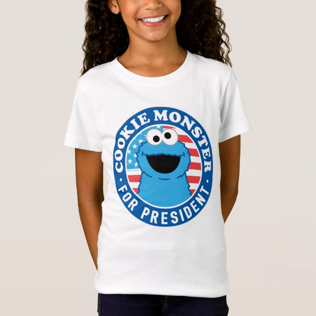 T-Shirt Cookie Monster pour le président (Devant)