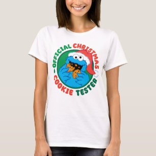 T-shirt Cookie Monster   Tester officiel de biscuits de No