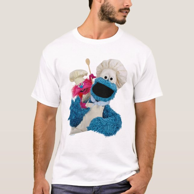 T-shirt Cookie Monster's Foodie Truck Friends (Devant)