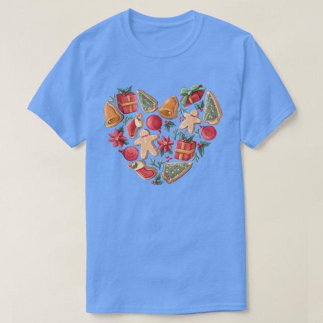 T-shirt Cookie rétro Cuisinier Createur Noël Gingerpain Ho (Design devant)