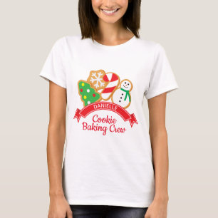 T-shirt Cookies de Noël Coiffeur d'équipage personnalis