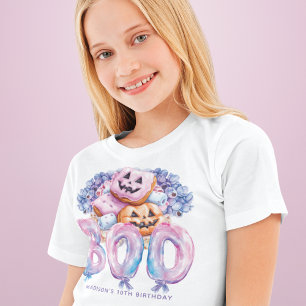 T-shirt Cookies effrayants Pink Purple Halloween Sleepover
