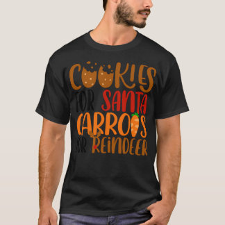 T-shirt Cookies Pour Père Noël Et Carottes Pour Reindeer
