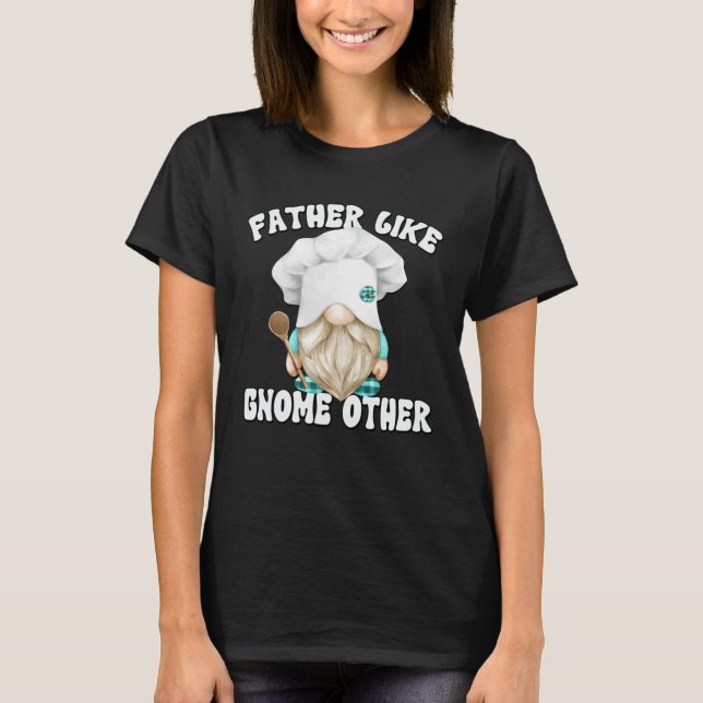 T-shirt Cooking Gnome Graphic For Men  Dad Saying (Devant)