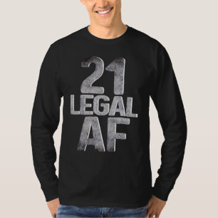T-shirt Cool 21e anniversaire pour lui Son Af juridique Af