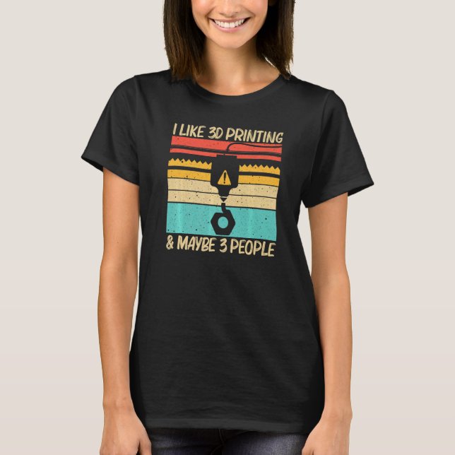 T-shirt Cool 3D Print For Men Women 3D Printer  Printing (Devant)
