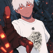 T-shirt cool Abstrait en encre blanche