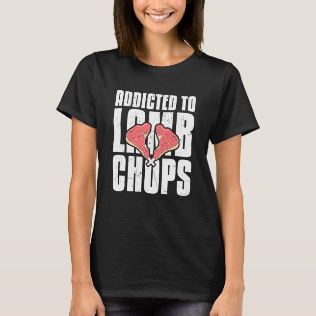 T-shirt Cool Addicité À L'Agneau À Chop (Devant)
