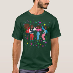 T-shirt Cool Africaine Américaine 80s Ados Retro Mode