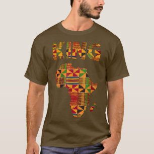 T-shirt Cool African King Design Kente Cloth Afrique Ghana