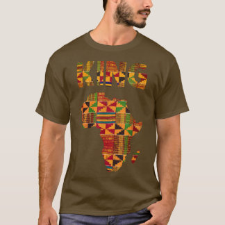 T-shirt Cool African King Design Kente Cloth Afrique Ghana