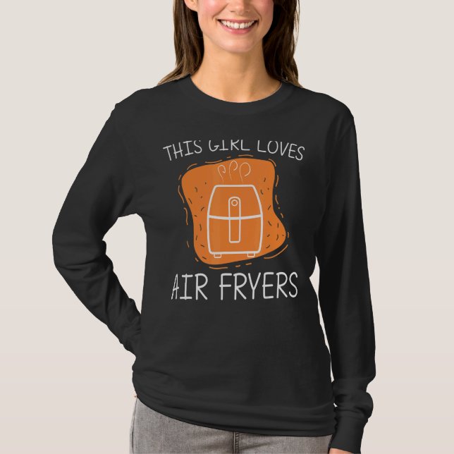 T-shirt Cool Air Fryer Pour Filles Cuisine Enfants Gadget  (Devant)