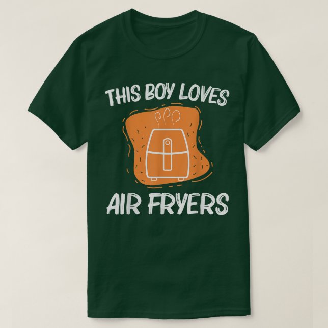 T-shirt Cool Air Fryer Pour Garçons Cuisine Enfants Gadget (Design devant)