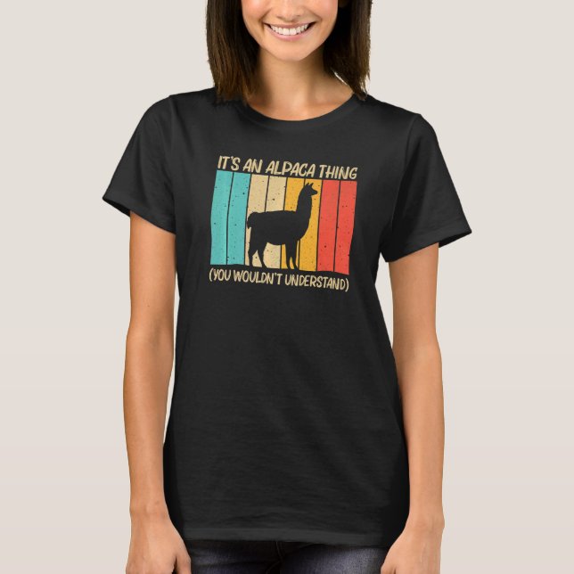T-shirt Cool Alpaca For Men Women Peruvian Animal Alpaca   (Devant)