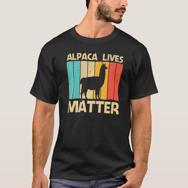 T-shirt Cool Alpaca For Men Women Peruvian Animal Alpaca   (Devant)