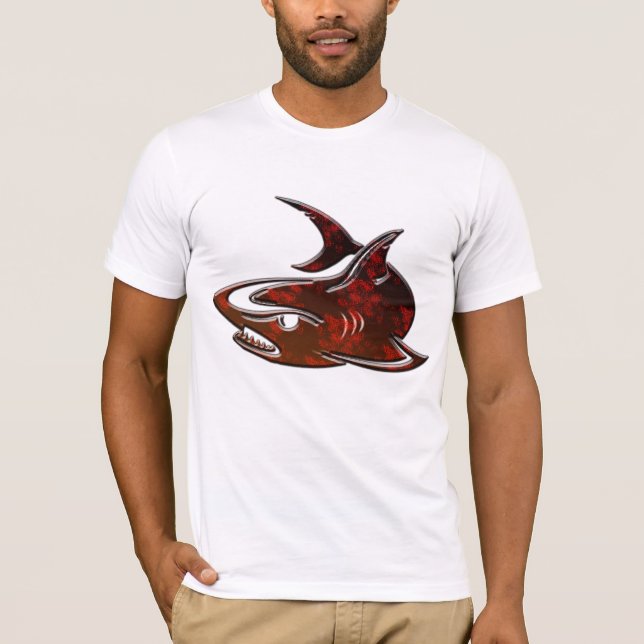 T-shirt cool amour requins graphisme design requin (Devant)