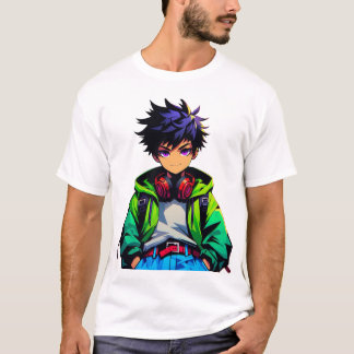 T-shirt Cool Anime Boy Art