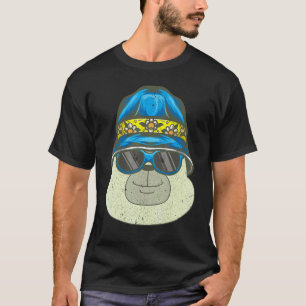 T-shirt Cool Arctic Animal Lunettes de soleil Ours polaire