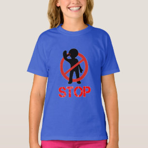 T-shirt Cool ARRÊTE Ne pas entrer de graphique
