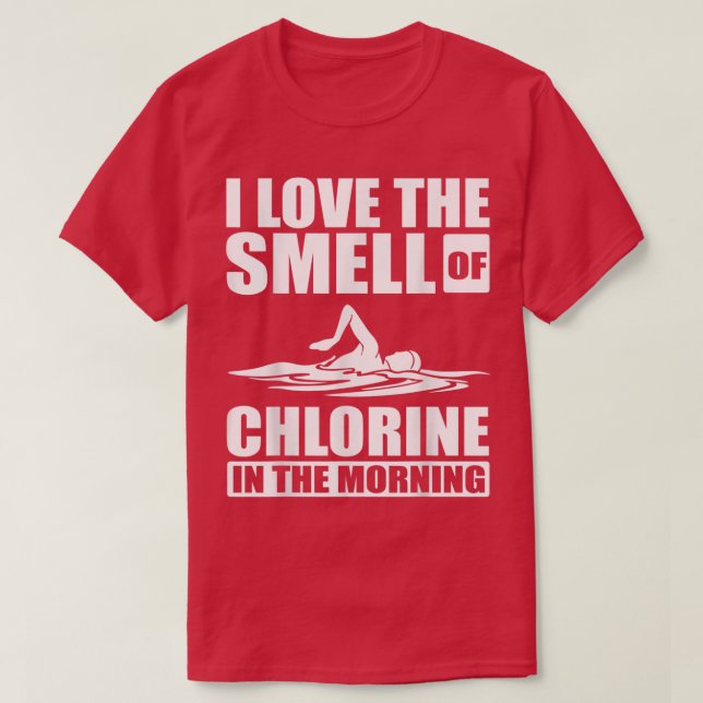 T-shirt Cool Art de natation Hommes Femmes nageur nage Lov (Design devant)
