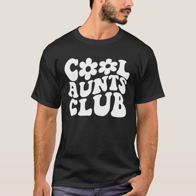 T-shirt Cool Aunts Club Retro Groovy New Aunt  Auntie Cool (Devant)