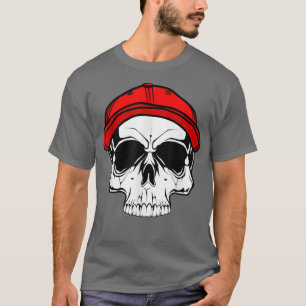 T-shirt Cool avec casquette, casquette rouge 