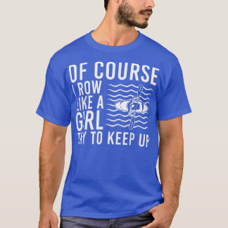 T-shirt Cool Aviron Art Femmes Filles Coswain Paddle Oar C