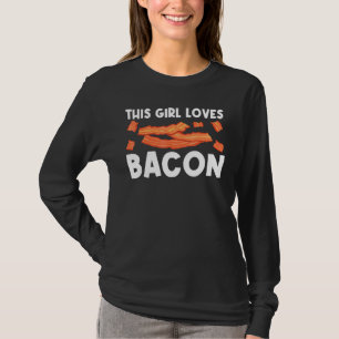 T-shirt Cool Bacon Art Pour Filles Porc Enfant Pause