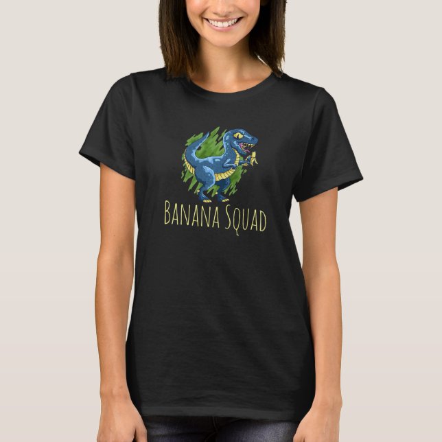 T-shirt Cool Banana Squad Fruit Kids Dinosaur Dino Rawr (Devant)