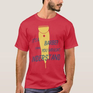 T-shirt Cool barber apron citation pour hommes barber chai