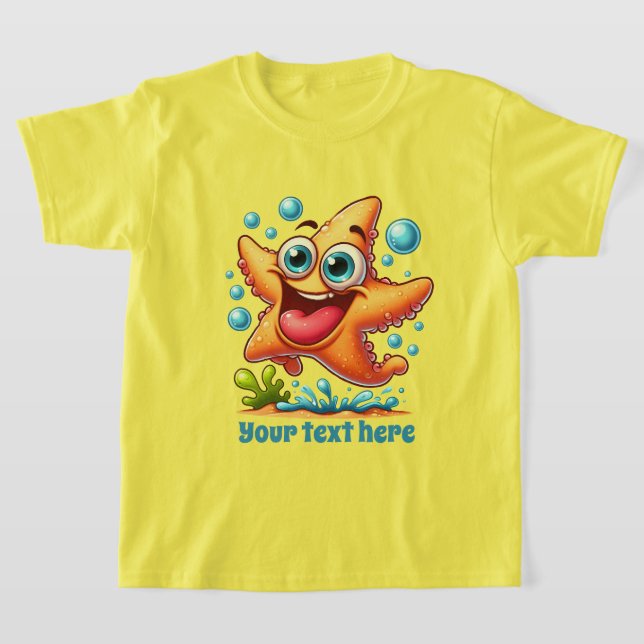 T-shirt Cool Beach ajouter du texte Unisex kids starfish (Poser)