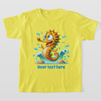 Cool Beach ajouter texte unisex enfants hippocampe