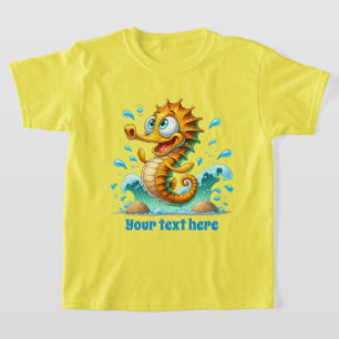 T-shirt Cool Beach ajouter texte unisex enfants hippocampe