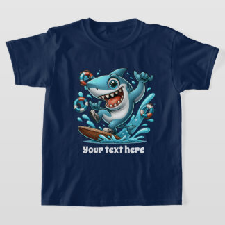 T-shirt Cool Beach ajouter texte unisex enfants requin