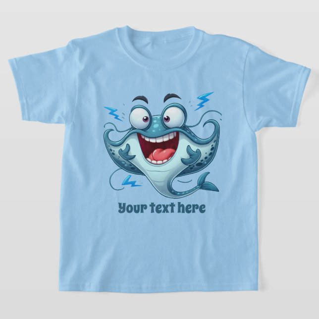 T-shirt Cool Beach ajouter texte unisex enfants stingray (Poser)