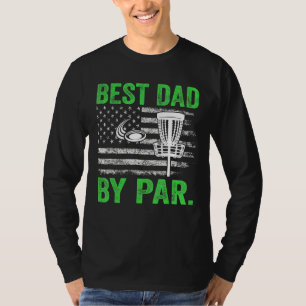 T-shirt Cool Best Papa Par Disc Golf Usa American Flag G
