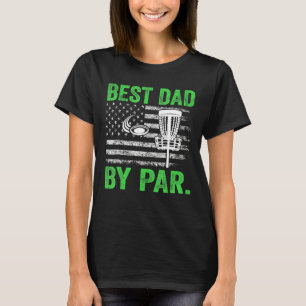 T-shirt Cool Best Papa Par Disc Golf Usa American Flag G