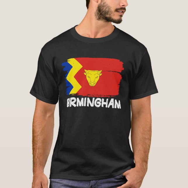 T-shirt Cool Birmingham Flag (Devant)