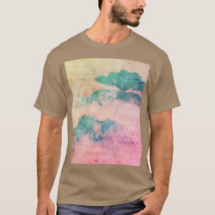 T-shirt Cool Blue Grunge Aquarelle Sky Paysage