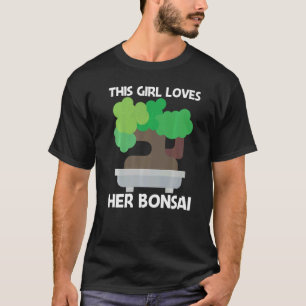 T-shirt Cool Bonsai Pour Filles Arbre Plante Jardin 1