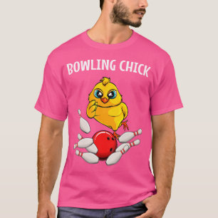 T-shirt Cool Bowler Pour Dames Bowling Chick Spare Me