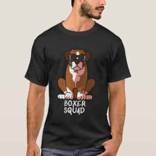 T-shirt Cool Boxer Squad Chien Aimer R