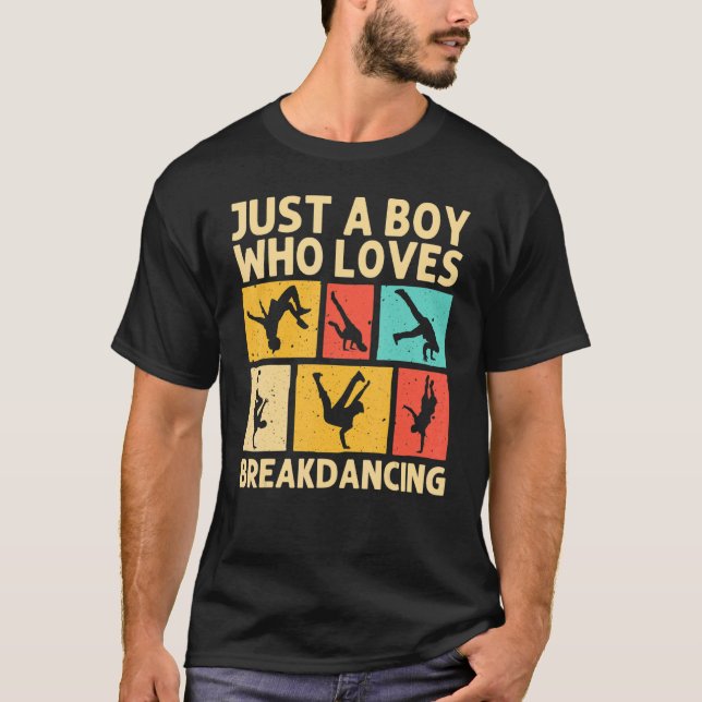 T-shirt Cool Breakdance Pour Garçons Enfants Hip hop Danse (Devant)