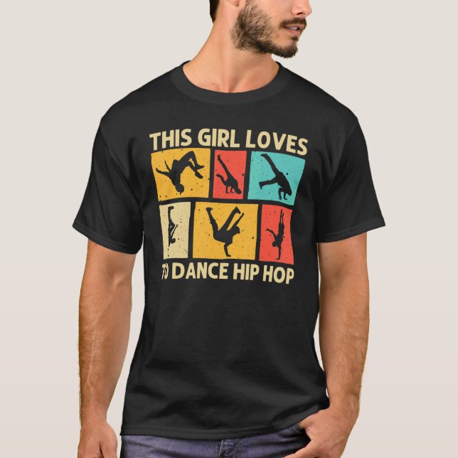 T-shirt Cool Breakdancing For Girls Kids Hip Hop Dance Bre (Devant)