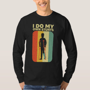 T-shirt Cool Broken Jambe Pour Hommes Femmes Brog Jambe Fo