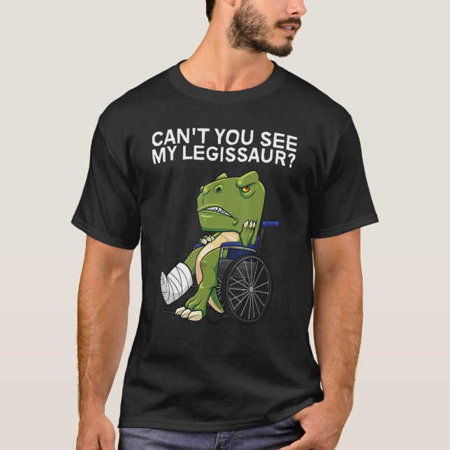 T-shirt Cool Broken Jambe Pour Hommes Garçons Enfants Brok (Devant)