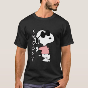 T-shirt Cool cacahuètes Snoopy en rose
