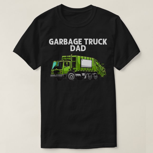 T-shirt Cool Camion À Déchets Pour Papa Hommes Père Déchet (Design devant)