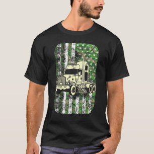 T-shirt Cool Camouflage américain Drapeau Trucker US Homme