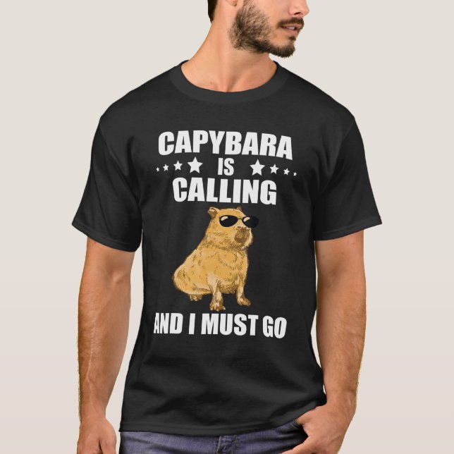 T-shirt Cool Capybara  Capybara Rodent Animal Capybara Cal (Devant)